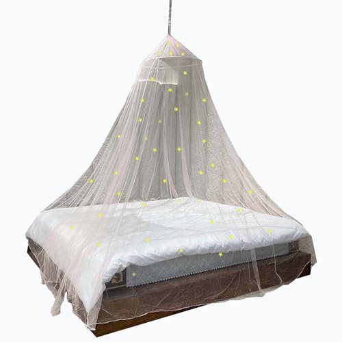 CYzpf Moskitonetz Doppelbett Rund Hängendes Bettnetz für Schlafzimmer Deko Aufklappbar Tragbar Moskitonetz Mosquito Net Bed für Zuhause und Camping,Pink,0.65m*2.5m*12.5m von CYzpf