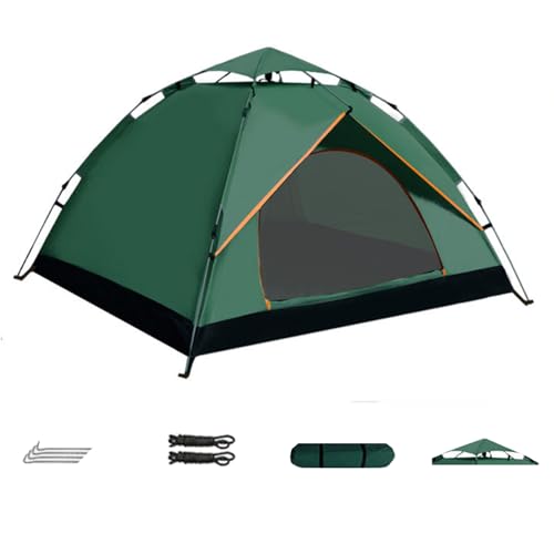 CYzpf Zelt Camping 2-3 Personen Instant Pop Up Wasserdicht Ventilationssystem Einfach Aufzubauen und zu Tragen Zelt für Familie Garten und Rucksackreisen,Green1,2.0m*1.5m*1.3m von CYzpf