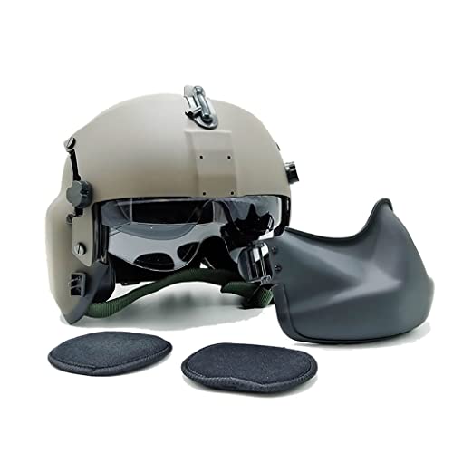 Airsoft-Helm-Set DIY Taktische Ausrüstung mit taktischer Maske und Paintball-Brille zum Sammeln von Outdoor-CS-Jagd-Militärzubehör (Color : Black) von CZMYCBG