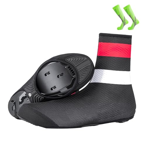 CZMYCBG Fahrrad Überschuhe für Mountain Road, wasserdichte Warme Fahrrad Überschuhe für Den Winter für Männer und Frauen, mit Fahrradsocken(M) von CZMYCBG