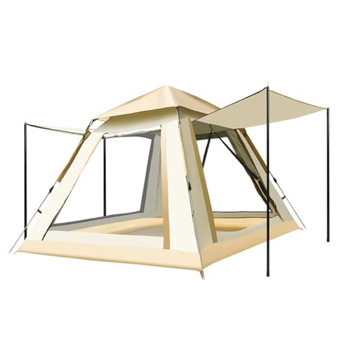 CZMYCBG Instant-Zelt, Pop-Up-Zelt, leichtes tragbares Rucksackzelt, einfach aufbaubares wasserdichtes Outdoor-Camping-Wanderzelt for Erwachsene (Color : Cloudy Gray, Size : Trumpet) von CZMYCBG