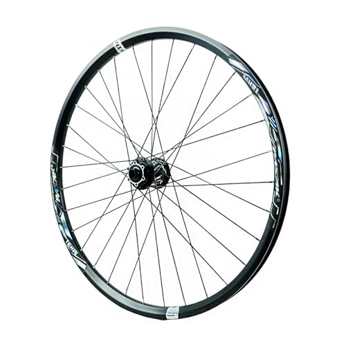 MTB Radsatz Aus Aluminium Legierung, Steckachse 20 X 110mm, 32H Scheibenbremse Downhill-Räder mit Breiter Felge(Black F_26in TA) von CZMYCBG