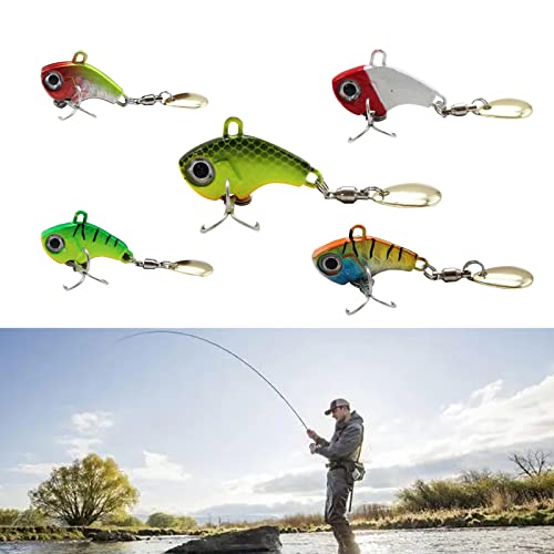 Fishing Jig Spinner, 5er Set 5g/7g/10g/14g/20g Spoon Spinnköder Angelköder Kunstköder Spin-Jigs zum Barsch Angeln Kunstköder zum Angeln auf Hecht Barsch Zander Hecht Köder für Barsch Forelle Hecht von CZlinOduMMX