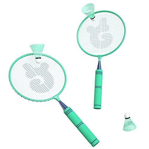 Badminton-Set für, Badminton für Jungen und Mädchen, Professionelle Badmintonschläger für, Elastisches, Leichtes -Badmintonschläger-Set aus Eisenlegierung für Im Alter von 5 von CaCaCook