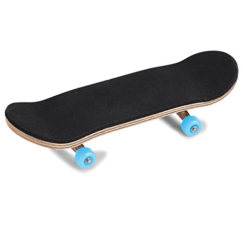 Finger-Skateboards, 1-teiliges Griffbrett aus Ahornholzlegierung, Finger-Skateboards mit Box, Reduzieren den Druck, Kindergeschenke (Hellblau) von CaCaCook