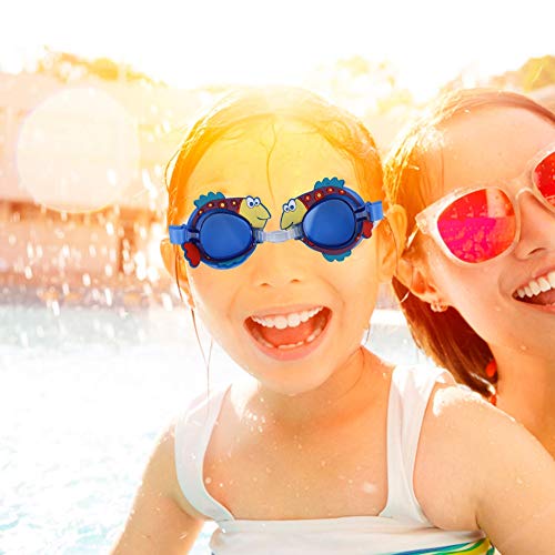 Niedliche Schwimmbrille für Kinder, Babys, Jungen, Mädchen, wasserdicht, Anti-Beschlag-Schwimmbrille, verstellbar von CaCaCook