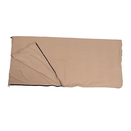 Schlafsack-Einlage, Schlafsack-Einlage, Superdickes Fleece, Weiche Schlafsack-Einlage, Decke für Camping, Reisen, Rucksackreisen (Khaki) von CaCaCook