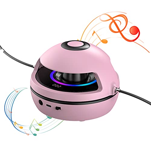 Smart Bluetooths Automatische Elektrische Springmaschine, Tragbares Fitnessgerät, Zählsprungmaschine, Einstellbares 1-10-Gang-Fernbedienungs-Springseil für und Erwachsene (pink) von CaCaCook