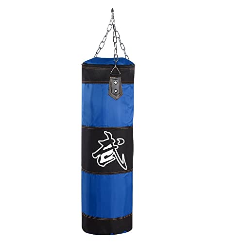 Boxsack Stehend Leerer Box-Sandsack for Aufhängen, Kick-Sandsack, Boxtraining, Kampf, Karate-Sandsack Boxsack Erwachsene (Color : Blue 80cm) von CaFfen