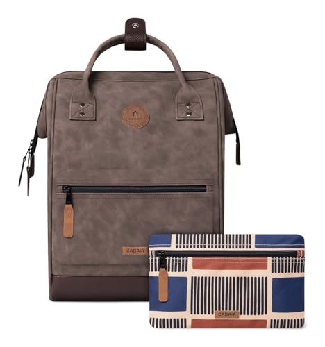 CABAIA - Rucksack - Modell Papeete - 23L - Unisex & Vielseitig - Ideal für Arbeit & Wochenendausflüge - Ausgewogenes Volumen - 2 Austauschbare Taschen - Wasserabweisend & Vegan zertifiziert CABAIA - Rucksack - Modell Papeete - 23L - Unisex & Vielseitig - Ideal für Arbeit & Wochenendausflüge - Ausgewogenes Volumen - 2 Austauschbare Taschen - Wasserabweisend & Vegan zertifiziert von Cabaïa