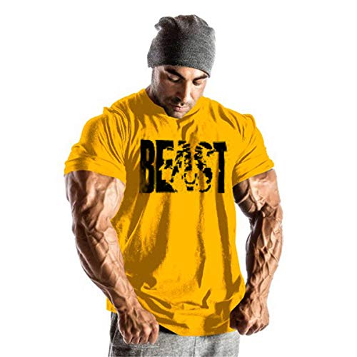 Cabeen Herren Fitness T-Shirt Trainingsshirt Bodybuilding Kurzarm Shirt Gym & Training Slim-Fit Cabeen Herren Fitness T-Shirt Trainingsshirt Bodybuilding Kurzarm Shirt Gym & Training Slim-Fit von Cabeen