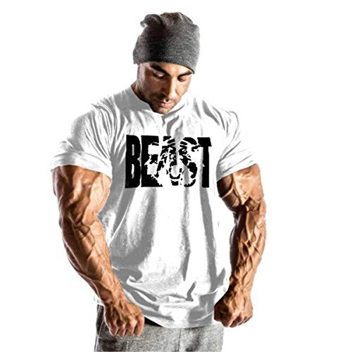 Cabeen Herren Fitness T-Shirt Trainingsshirt Bodybuilding Kurzarm Shirt Gym & Training Slim-Fit Cabeen Herren Fitness T-Shirt Trainingsshirt Bodybuilding Kurzarm Shirt Gym & Training Slim-Fit von Cabeen