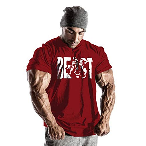 Cabeen Herren Fitness T-Shirt Trainingsshirt Bodybuilding Kurzarm Shirt Gym & Training Slim-Fit Cabeen Herren Fitness T-Shirt Trainingsshirt Bodybuilding Kurzarm Shirt Gym & Training Slim-Fit von Cabeen