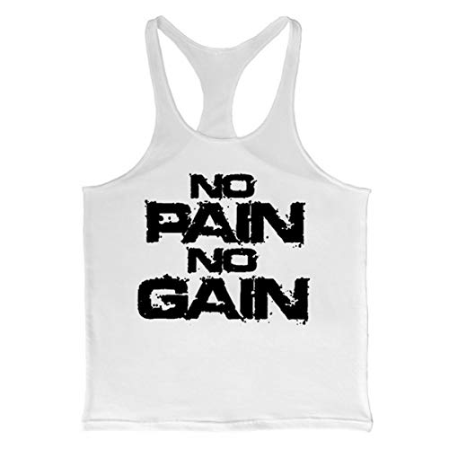 Cabeen Herren Männer NO Pain NO GAIN Training Muscleshirt Bodybuilding Tank Top Weste von Cabeen