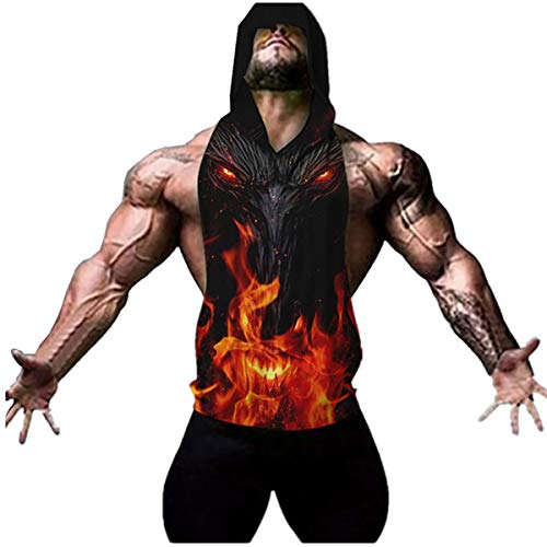 Cabeen Herren Muskelshirt Kapuzen-Shirt Hoodie Sweatshirt Bodybuilding Tank Tops Sport Weste Cabeen Herren Muskelshirt Kapuzen-Shirt Hoodie Sweatshirt Bodybuilding Tank Tops Sport Weste von Cabeen