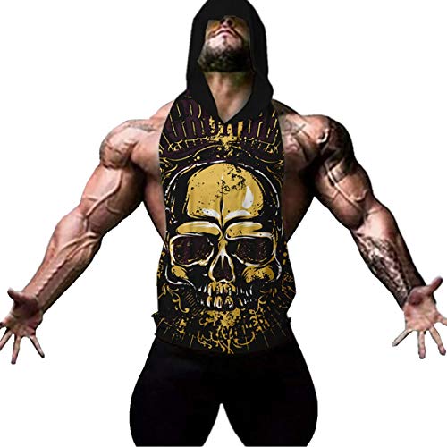 Cabeen Herren Muskelshirt Kapuzen-Shirt Hoodie Sweatshirt Bodybuilding Tank Tops Sport Weste Cabeen Herren Muskelshirt Kapuzen-Shirt Hoodie Sweatshirt Bodybuilding Tank Tops Sport Weste von Cabeen