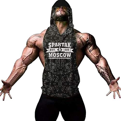 Cabeen Herren Muskelshirt Kapuzen-Shirt Hoodie Sweatshirt Bodybuilding Tank Tops Sport Weste Cabeen Herren Muskelshirt Kapuzen-Shirt Hoodie Sweatshirt Bodybuilding Tank Tops Sport Weste von Cabeen