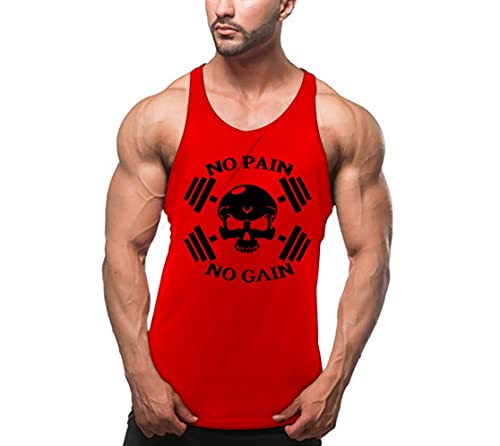 Cabeen Herren No Pain No Gain Muskelshirt Sport Tank Top Fitness Bodybuilding Ärmellos Unterhemden Cabeen Herren No Pain No Gain Muskelshirt Sport Tank Top Fitness Bodybuilding Ärmellos Unterhemden von Cabeen