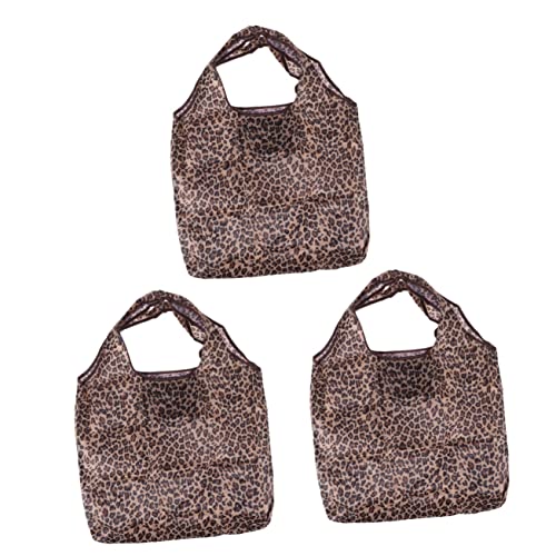 Cabilock 3 Stücke Speicherkapazität Leopardenmuster Faltbare Schulter Einkaufen Wiederverwendbare Tasche Maschine Groß & -Freundlich Waschbares Polyester - Einkaufstasche Cabilock 3 Stücke Speicherkapazität Leopardenmuster Faltbare Schulter Einkaufen Wiederverwendbare Tasche Maschine Groß & -Freundlich Waschbares Polyester - Einkaufstasche von Cabilock