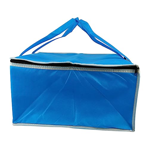 Cabilock 3st Isoliertaschen Isolierte Tragetaschen Bento-Aufbewahrungstasche wasserdichte Aufbewahrungstasche Behälter Isolierte Lebensmittel Isolierte Pizza Korb Aluminiumfolie Blue von Cabilock