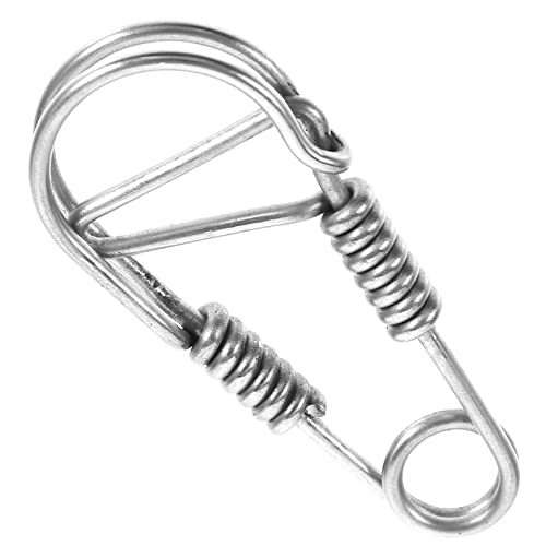 Cabilock Schlüsselanhänger Autohaken Haken Für Auto Rostfreier Karabiner Schlüsselring-Clips Karabinerhaken Mit Drehbarem Clip Haken Für Schlüssel Schlüsselkarabiner Silver Rostfreier Stahl von Cabilock