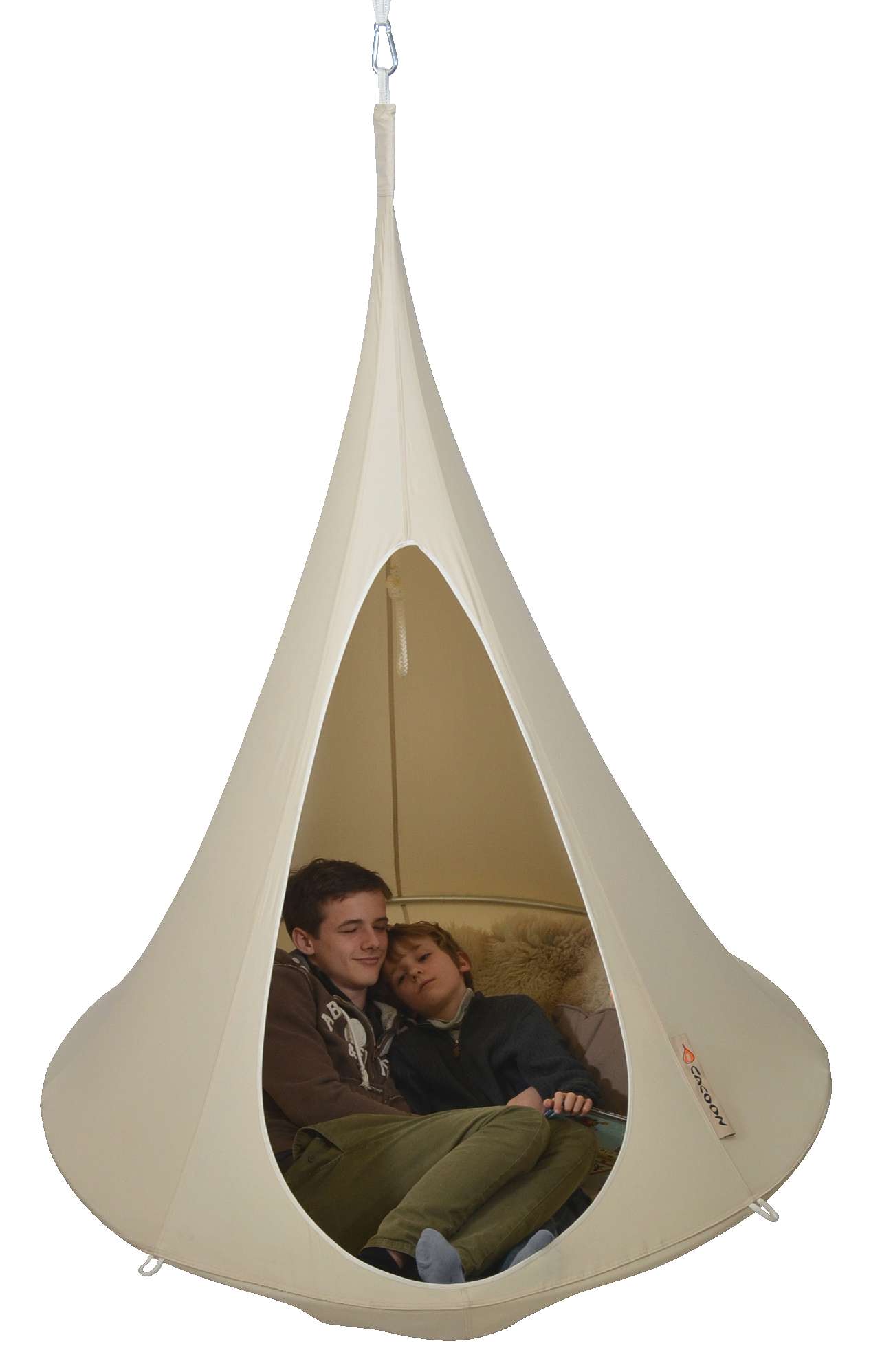 Cacoonworld Hängehöhle "Cacoon", Naturweiß, Single, ø 1,5 m Cacoonworld Hängehöhle "Cacoon", Naturweiß, Single, ø 1,5 m von Cacoonworld