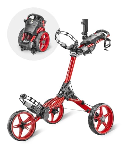 CaddyTek Caddylite Compact, Rot Golf Push Pull Cart/Trolley, Einheitsgröße CaddyTek Caddylite Compact, Rot Golf Push Pull Cart/Trolley, Einheitsgröße von CaddyTek