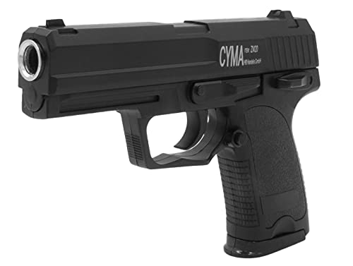 Softair Gun Airsoft Pistole + Munition | Cadofe ZM20- Schwarz Profi Vollmetall | 14cm. Inkl. Magazin & unter 0,5 Joule (ab 14 Jahre) von Cadofe