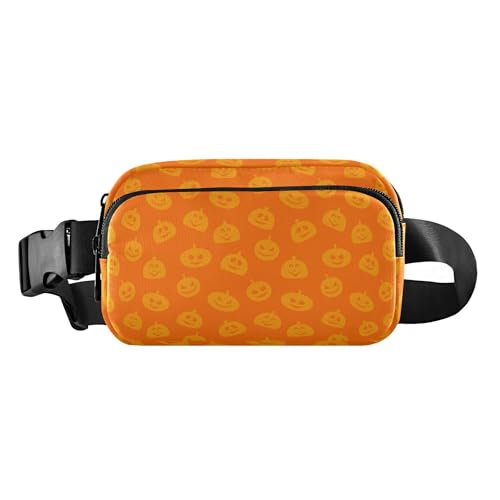 Happy Halloween Stilvolle Crossbody-Tasche für Männer und Frauen, Mehrzweck-Crossbody-Tasche mit verstellbarem Riemen für Workout, Laufen, Wandern, Mehrfarbig, 1 size, Hüfttasche von Caihoyu