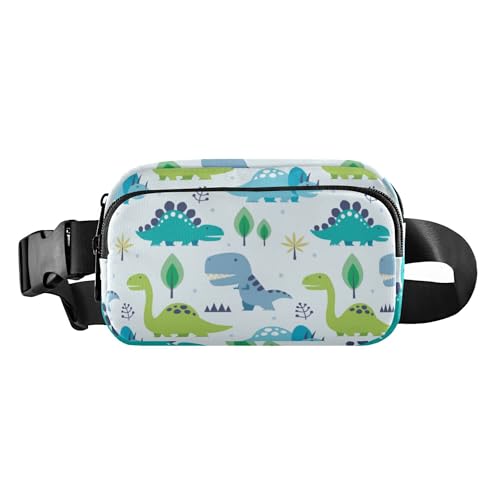 Modische Bauchtasche für Damen und Herren, wasserabweisend, Umhängetasche mit verstellbarem Riemen für Workout, Laufen, Wandern, Dinosaurier, Dinosaurier, Einheitsgröße, Casual von Caihoyu