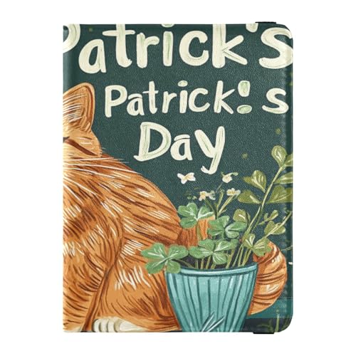 Reisepasshülle aus Leder, leicht, Impfkartenhalter, Kombination für Familienurlaub, Dokumenten-Organizer, Zubehör, Reiseutensilien, St. Patrick's Day, St. Patrick's Happy St. Patrick's Day, 1 size, von Caihoyu