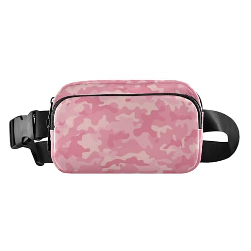 Stilvolle Gürteltasche für Damen und Herren, wasserabweisend, Umhängetasche mit verstellbarem Riemen für Reisen, Urlaub, Laufen, Militär-Tarnmuster, Militärische Tarnung, Einheitsgröße, Casual von Caihoyu