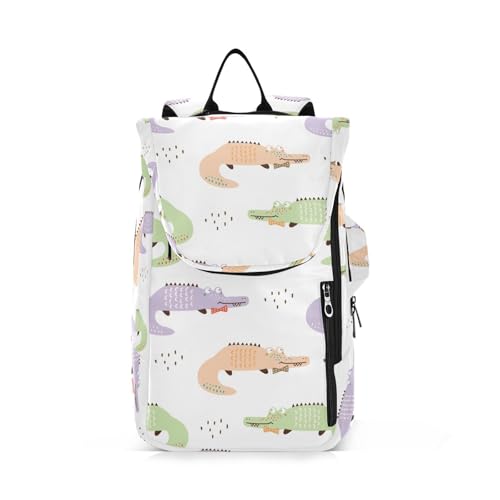 Tennis-Tasche für Damen und Herren, niedlich, robust, 3 Schläger, Badmintonschläger-Tasche für Männer und Frauen, Tennis, Sport, Cartoon-Krokodil-Design von Caihoyu