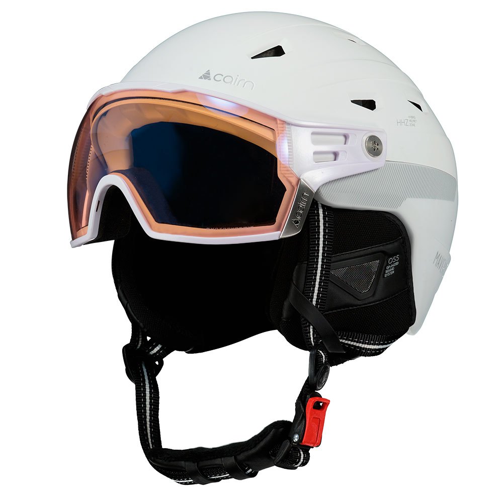 Cairn Maverick Evolight Nxt Visor Helmet Weiß 54-56 cm von Cairn
