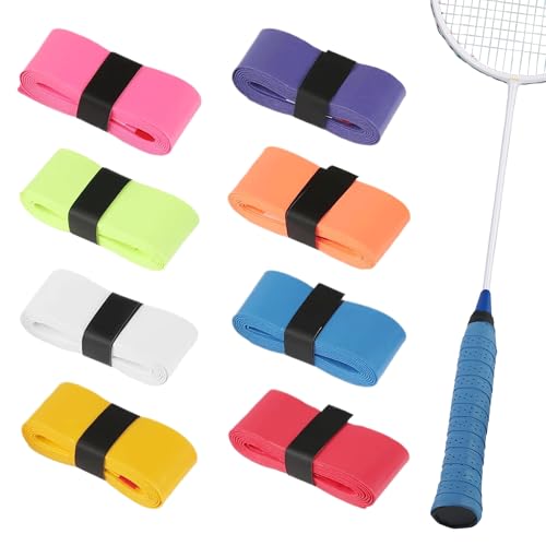 Caldamn 8-Teiliger Kleber für Badmintonschläger Griffband Verschleißfest Mehrfarbig Anti-Rutsch-Griptapebadminton Griffband für TennisschläGer Badminton SchläGer Golfstange Baseball Caldamn 8-Teiliger Kleber für Badmintonschläger Griffband Verschleißfest Mehrfarbig Anti-Rutsch-Griptapebadminton Griffband für TennisschläGer Badminton SchläGer Golfstange Baseball von Caldamn