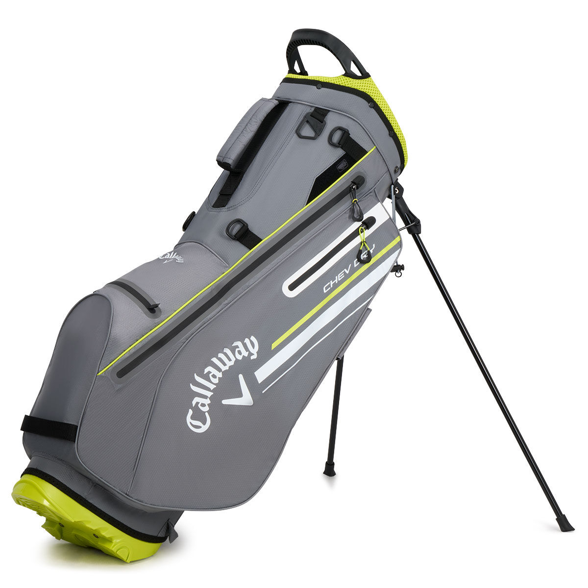 Callaway Golf Charcoal and Yellow Waterproof Chev Dry Golf Stand Bag | American Golf von Callaway Golf
