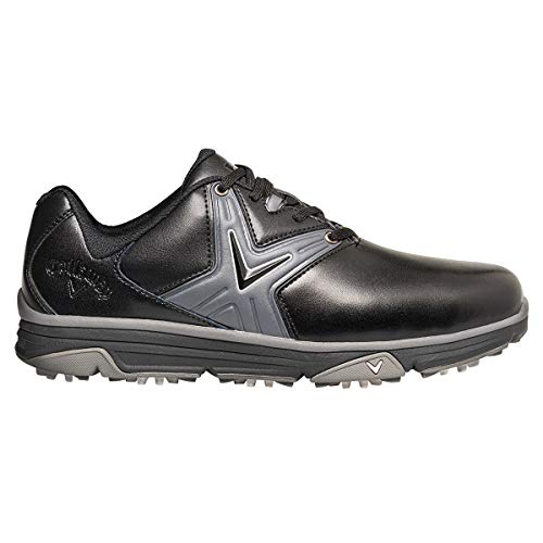 Callaway Golf Herren Chev Comfort Wasserdichte Golfschuhe ohne Spikes 44 EU Schwarz von Callaway Golf