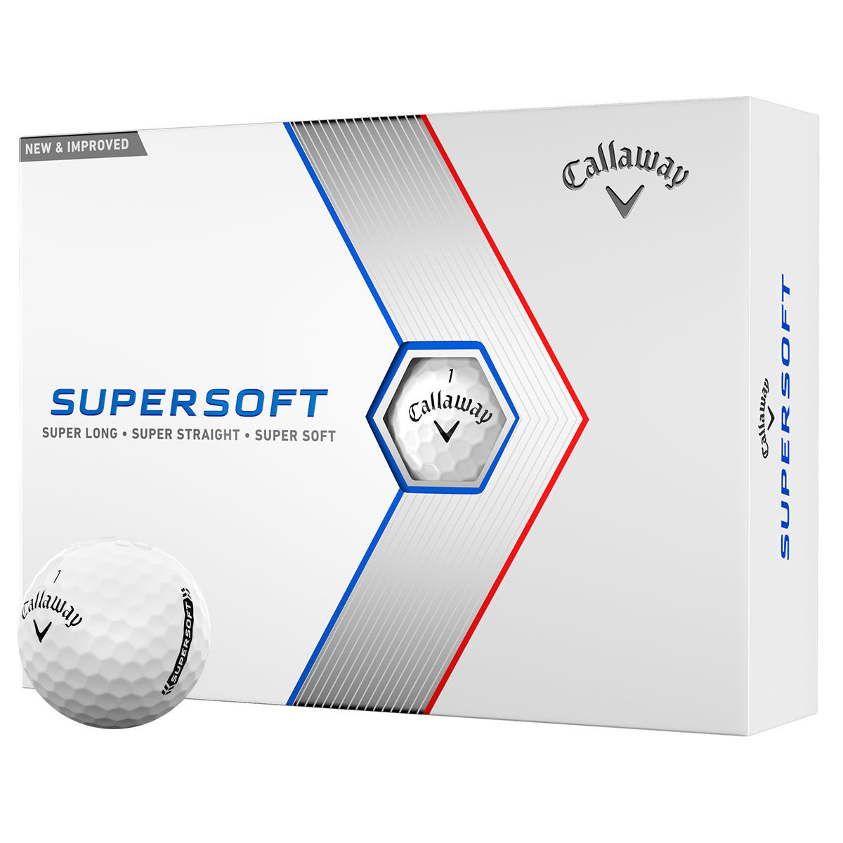 Callaway Golf White Supersoft 12 Golf Ball Pack | American Golf, One Size - Father's Day Gift von Callaway Golf