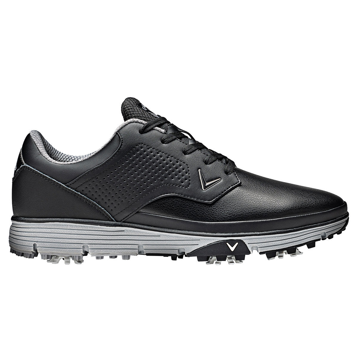 Callaway Golf Mens Black Lightweight Mission Waterproof Spiked Golf Shoes, Size: 9 | American Golf von Callaway Golf