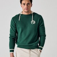 Callaway Legacy LS Blocked Logo Hooded Sweater Pullover dunkelgrün Callaway Legacy LS Blocked Logo Hooded Sweater Pullover dunkelgrün von Callaway Legacy