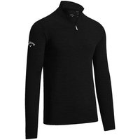 Callaway 1/4 Zip Blended Merino Sweater Troyer Strick schwarz von Callaway