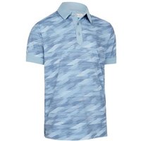 Callaway ALL OVER ACTIVE TEXTURED PRINT Halbarm Polo blau von Callaway