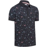 Callaway ALL OVER CHEV GEO Halbarm Polo schwarz von Callaway