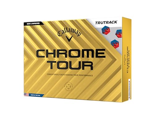 Callaway Golf Chrome Tour Premium Golfball 2024, Blau/Rot Callaway Golf Chrome Tour Premium Golfball 2024, Blau/Rot von Callaway