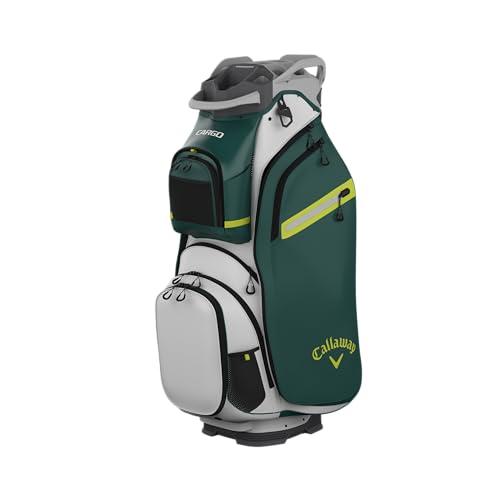 Callaway Cargo Golftasche (Weiß/Wald/Flow Yellow) von Callaway