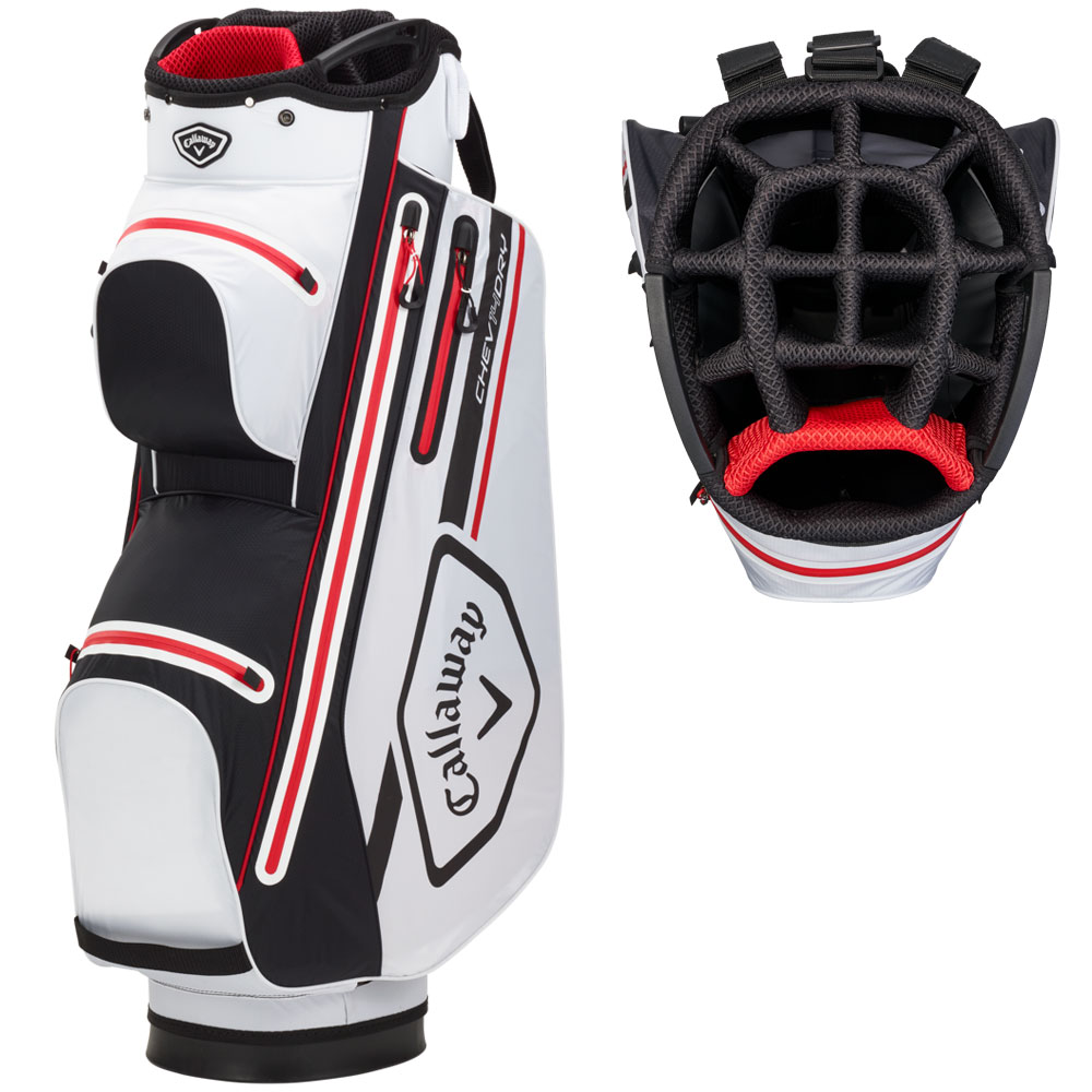 'Callaway Chev Dry 14 Cartbag weiss/schwarz/rot' 'Callaway Chev Dry 14 Cartbag weiss/schwarz/rot' von Callaway
