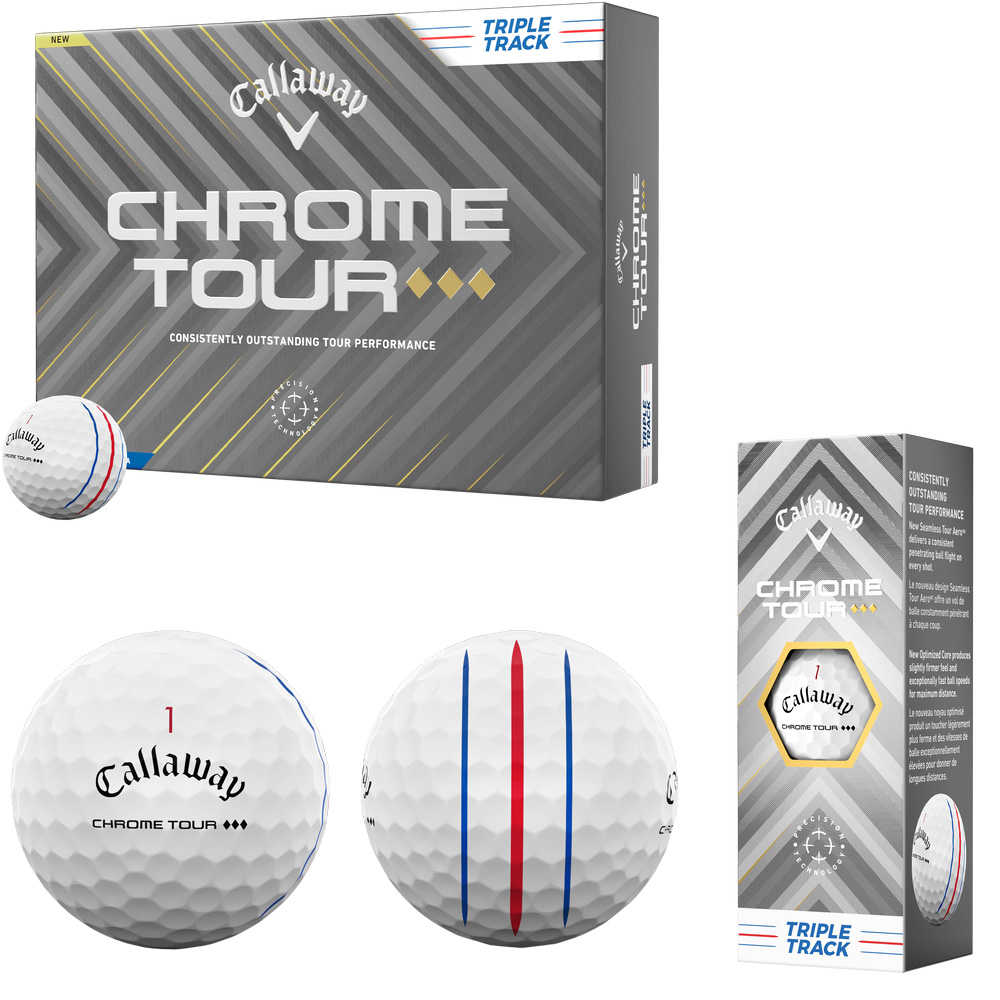 'Callaway Chrome Tour TD Triple Track Golfball 12er weiss' 'Callaway Chrome Tour TD Triple Track Golfball 12er weiss' von Callaway