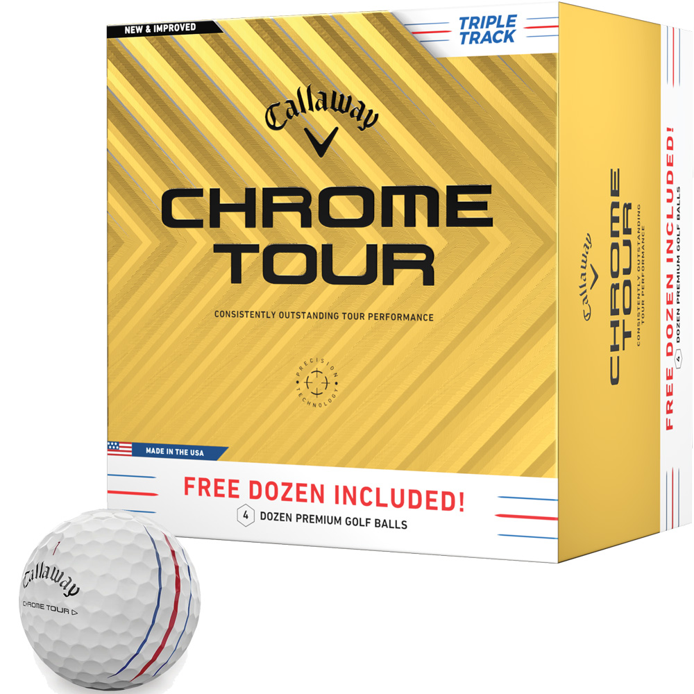 'Callaway Chrome Tour Triple Track Golfball 48er weiss' 'Callaway Chrome Tour Triple Track Golfball 48er weiss' von Callaway