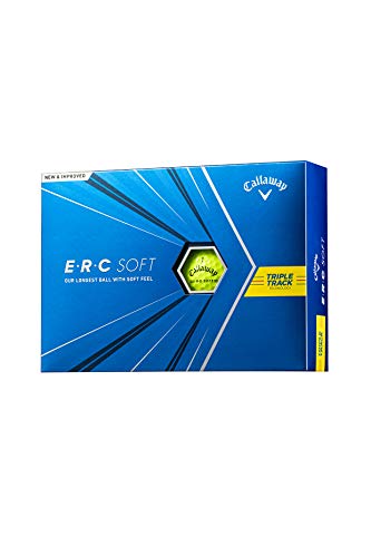 Callaway ERC Soft YLW 2021 Triple Track Golf Balls, 1 Dozen (12er-Pack), 3 St ck, gelb von Callaway