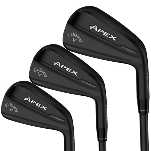 Callaway Golf Apex TI Fusion Eisen Set (rechts, Graphit, Regular, 5 Eisen - PW, AW) von Callaway